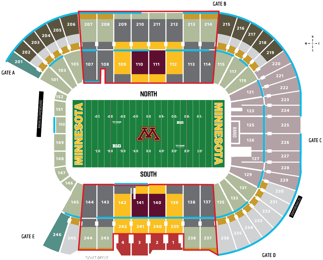 Gophers Football Stadium Seating Chart