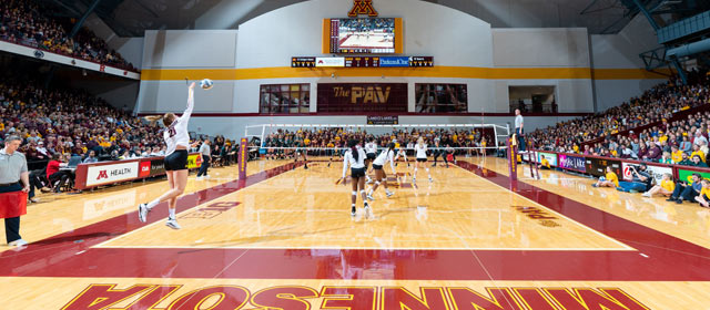 Gopher Volleyball Seating Chart