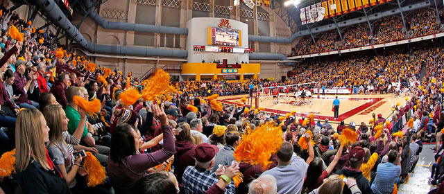 Gopher Volleyball Seating Chart